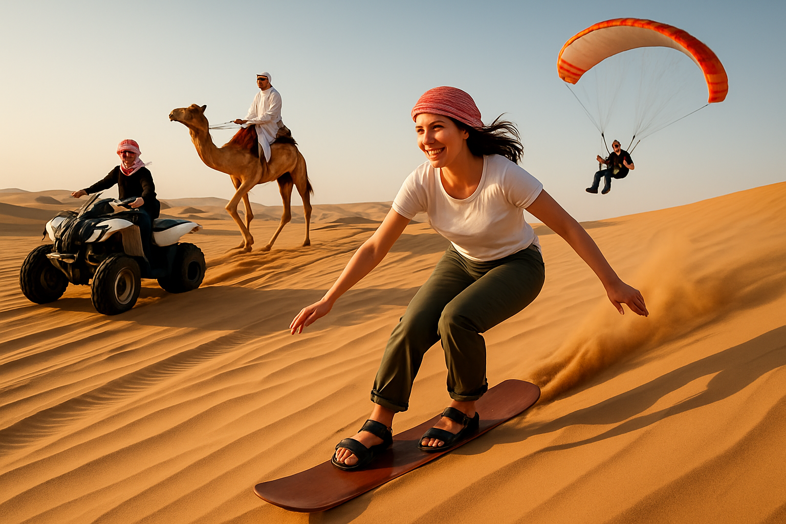 Adventure activities in the Dubai desert